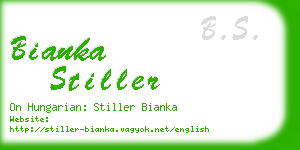 bianka stiller business card